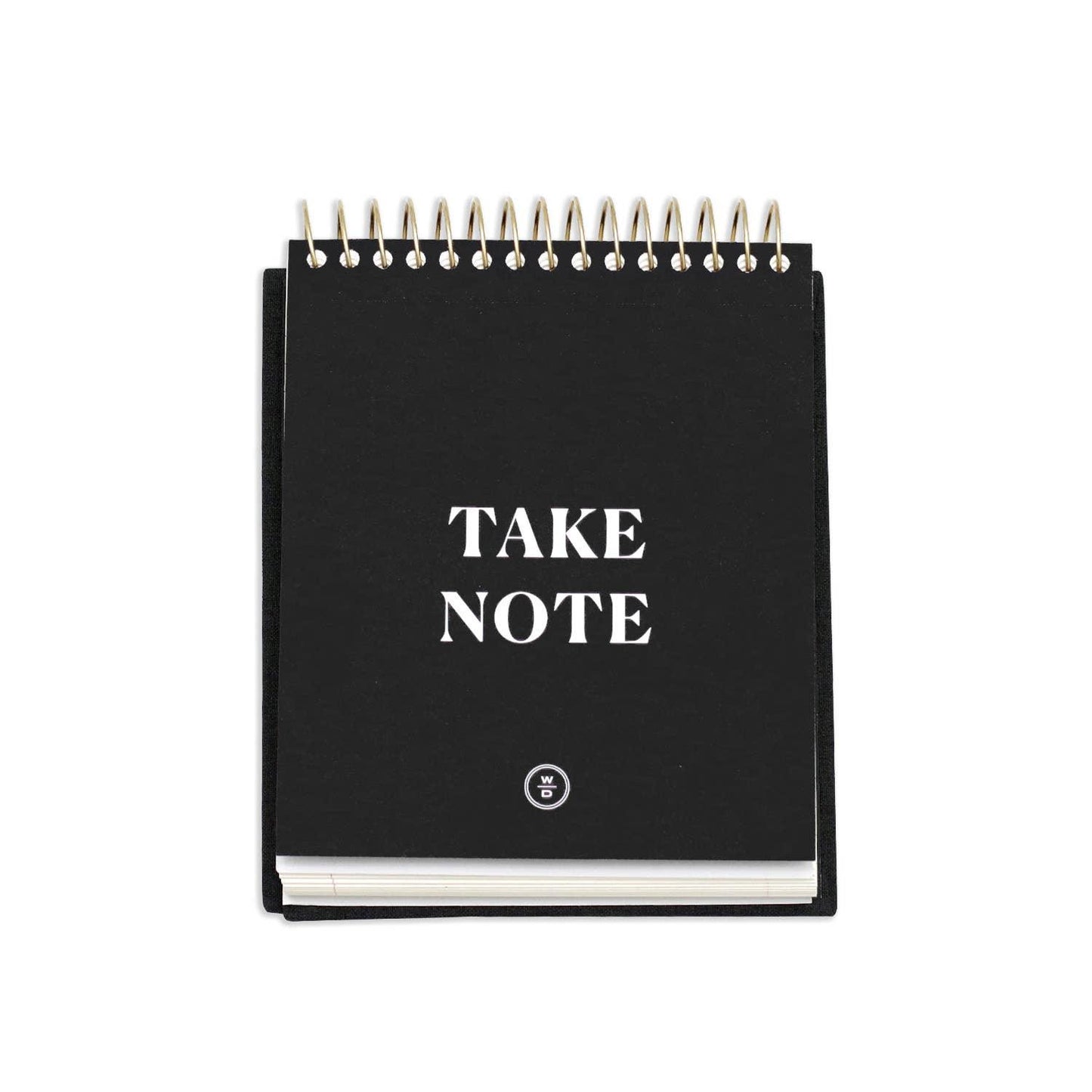Wit & Delight - Black Linen Write it Down Notepad - Poiemahomeco