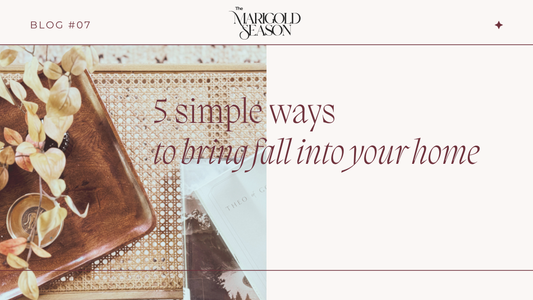 5 Simple Ways to Bring Fall Into Your Home