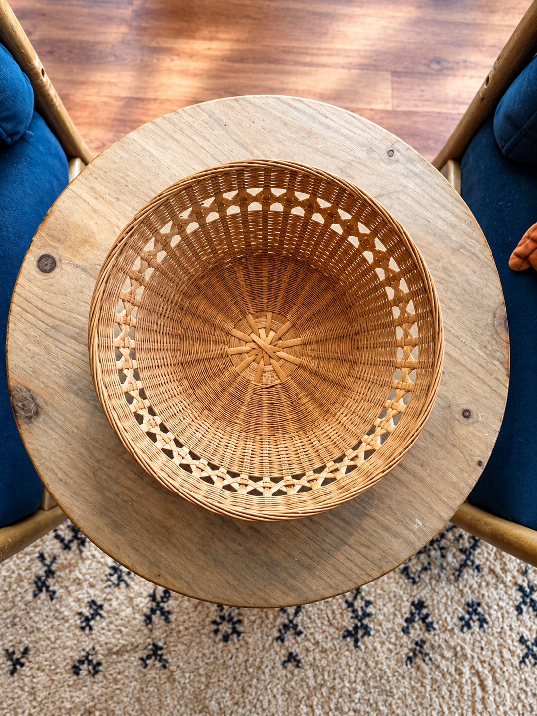 Set of 2 Woven Table Baskets