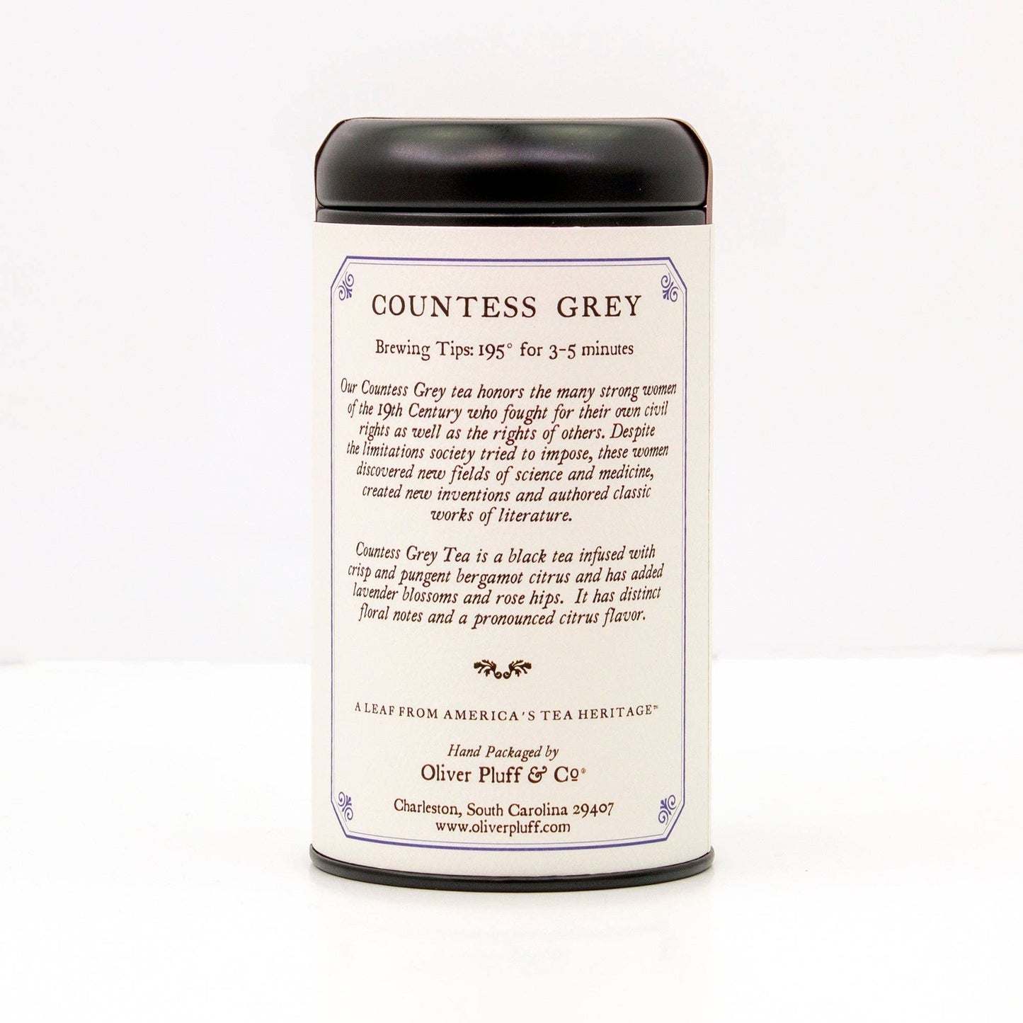 Oliver Pluff & Company - Countess Grey Tea - 20 Teabags in Signature Tea Tin