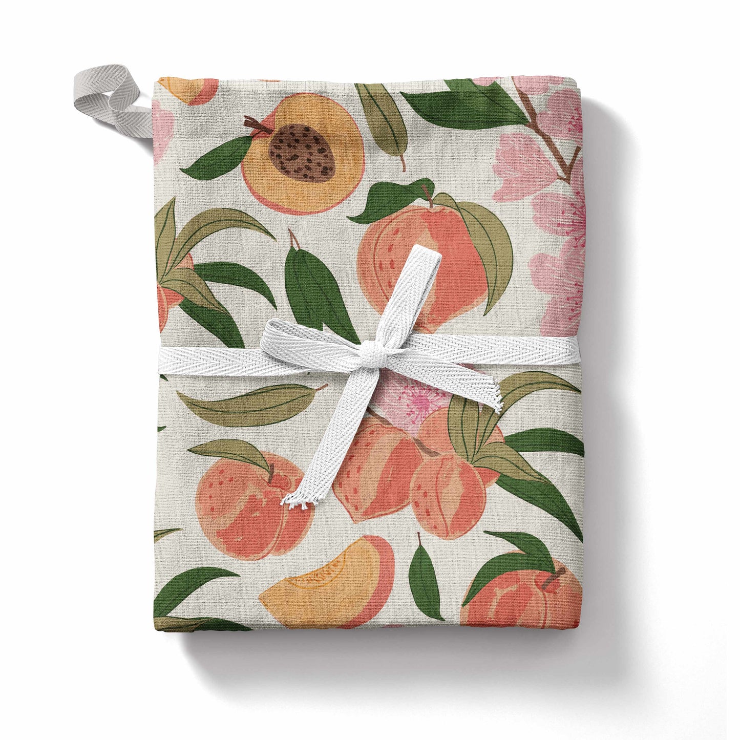 Paper Farm Press - Peach Blossom Tea Towel