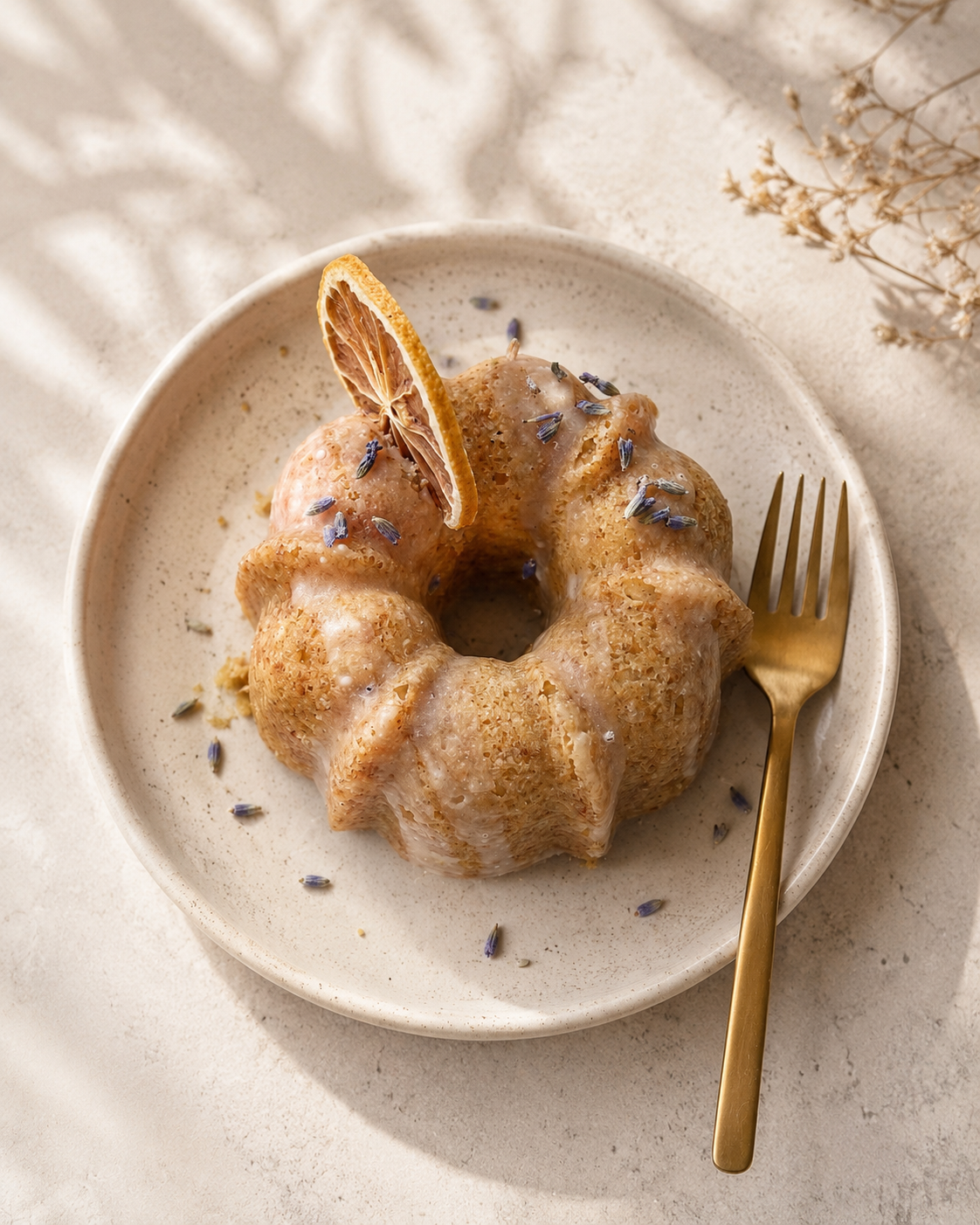 Gluten-Free Mini Lemon Lavender Cake | The Marigold Season