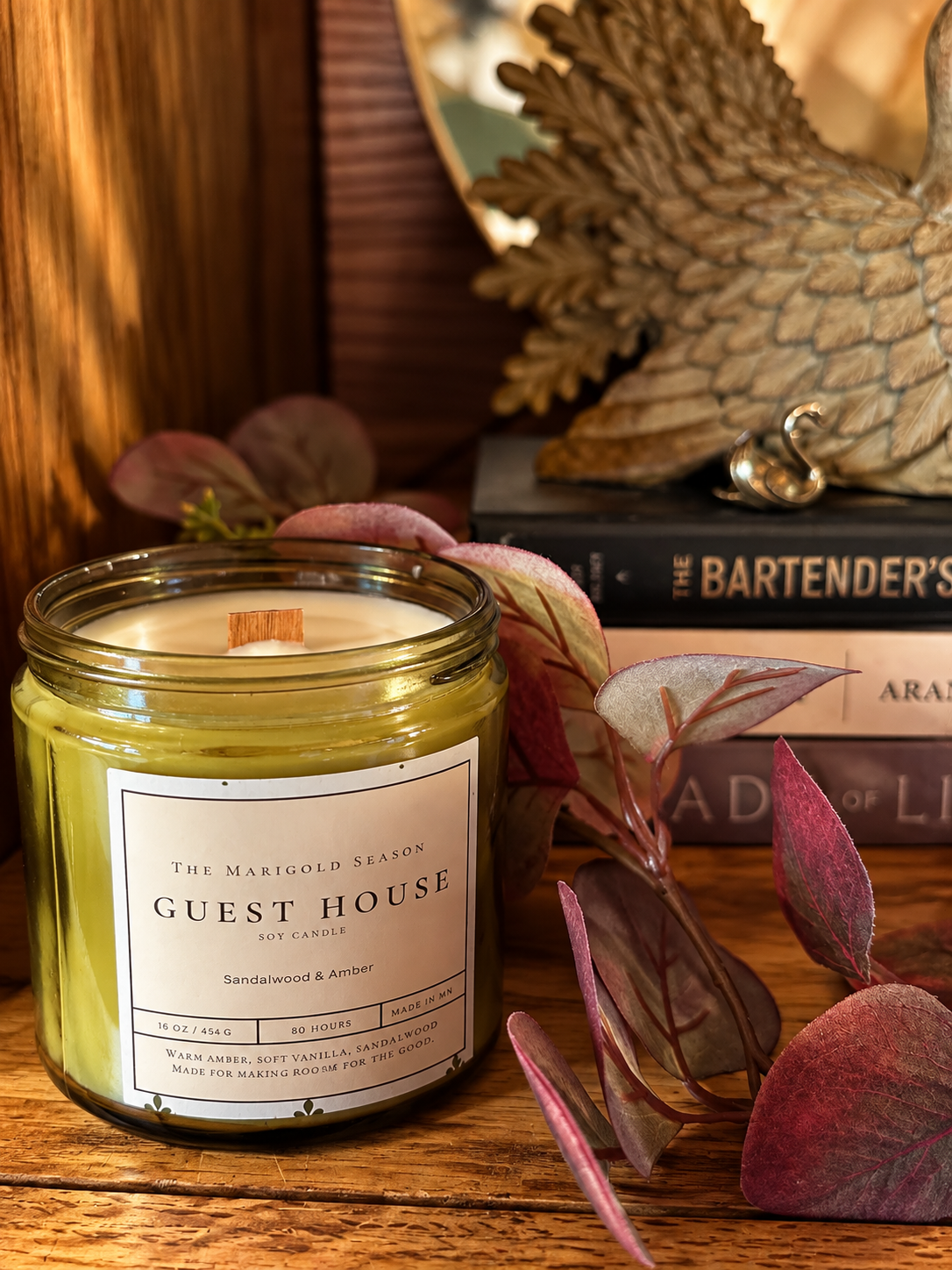 Guest House | Sandalwood & Amber Soy Candle 16oz