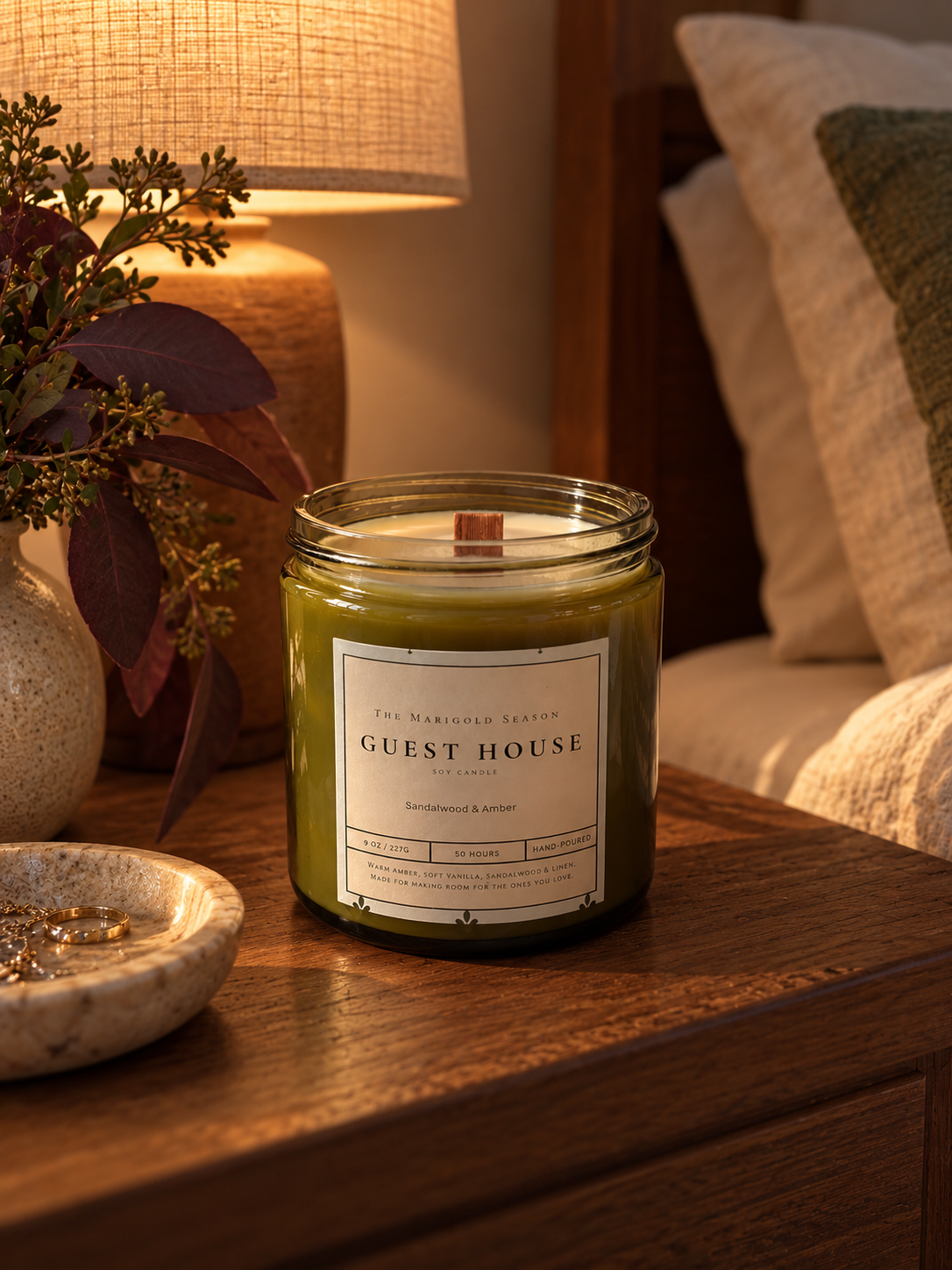 Guest House | Sandalwood & Amber Soy Candle