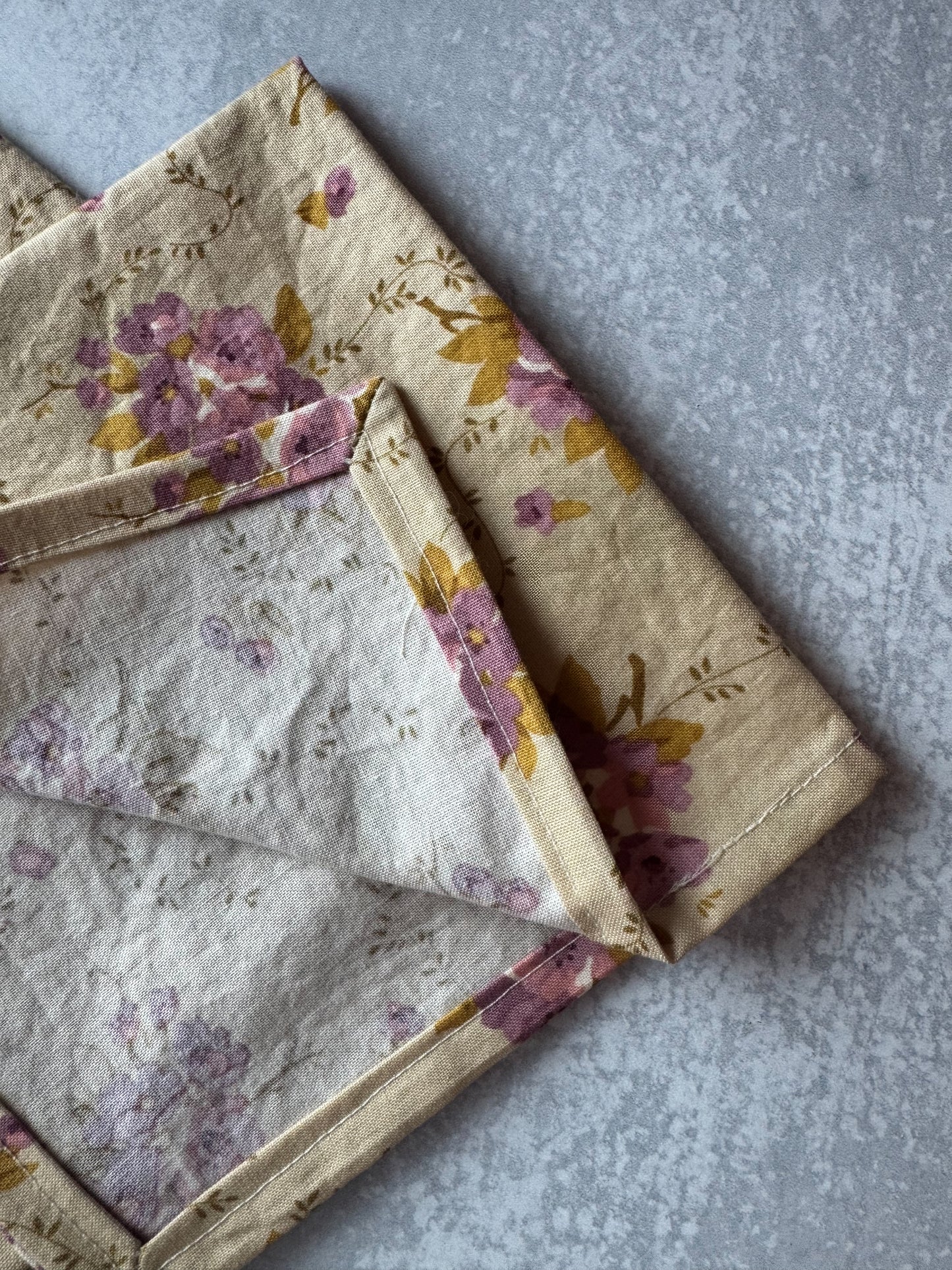 Blush Floral Cotton Napkins (set of 4)