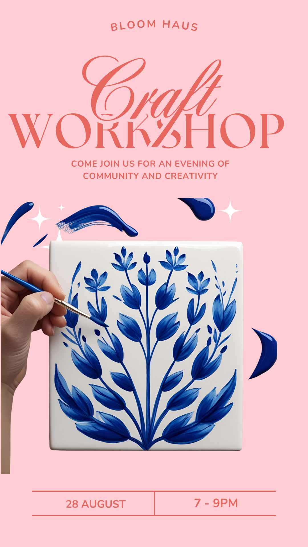 August Craft Night: Sip, Snack & Paint Ceramic Coasters