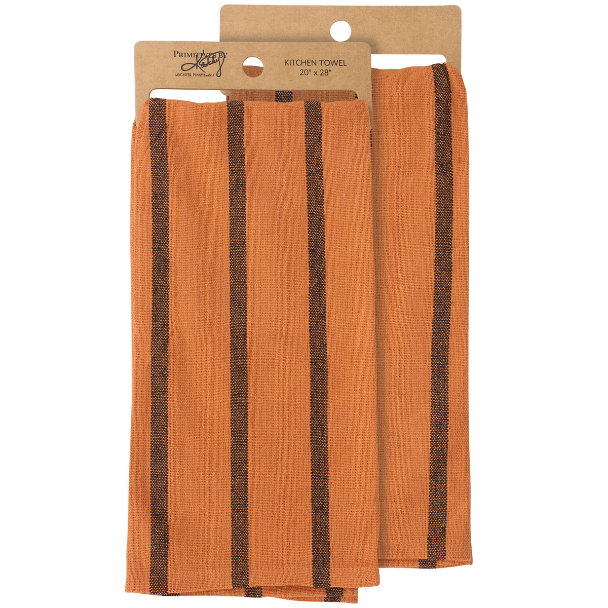 Primitives by Kathy - Orange Stripe Kitchen Towel