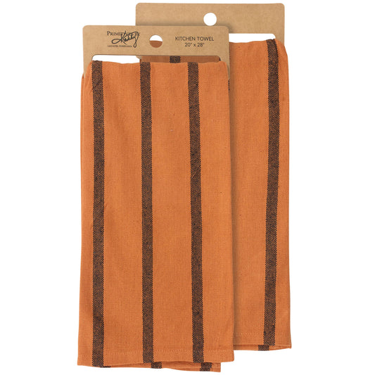 Primitives by Kathy - Orange Stripe Kitchen Towel