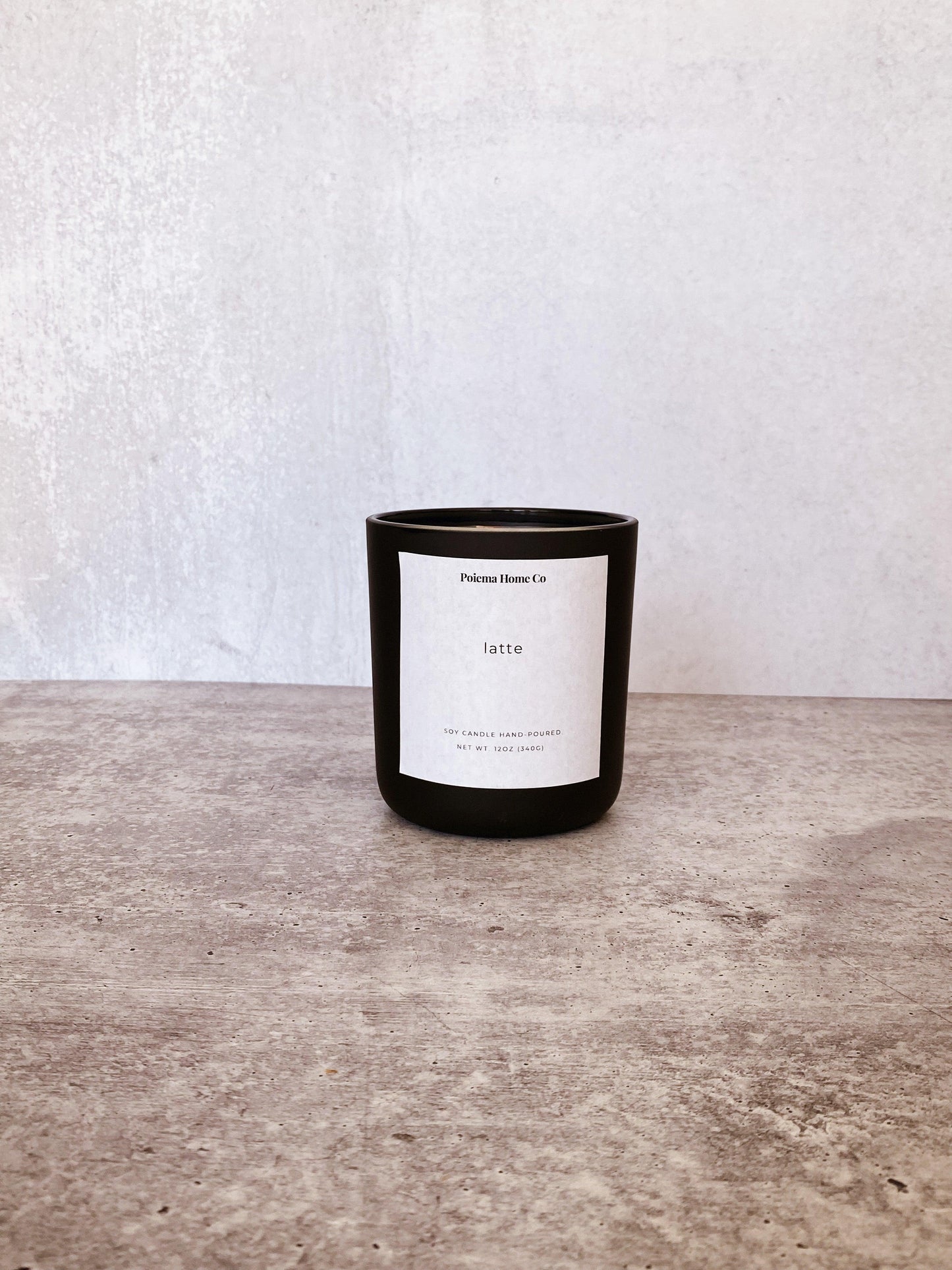 Luxury Hand-Poured Soy Wax Candles | Latte - Poiemahomeco
