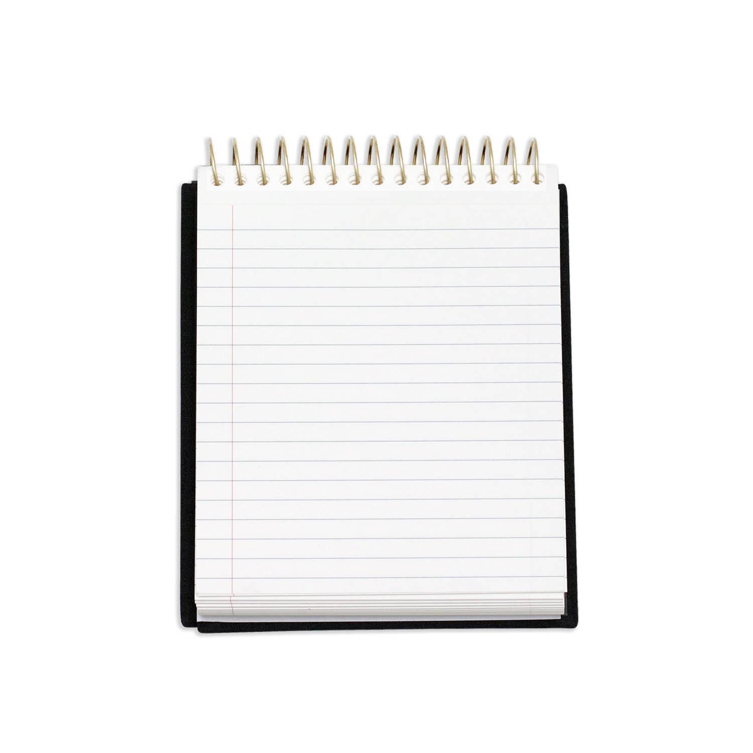 Wit & Delight - Black Linen Write it Down Notepad - Poiemahomeco
