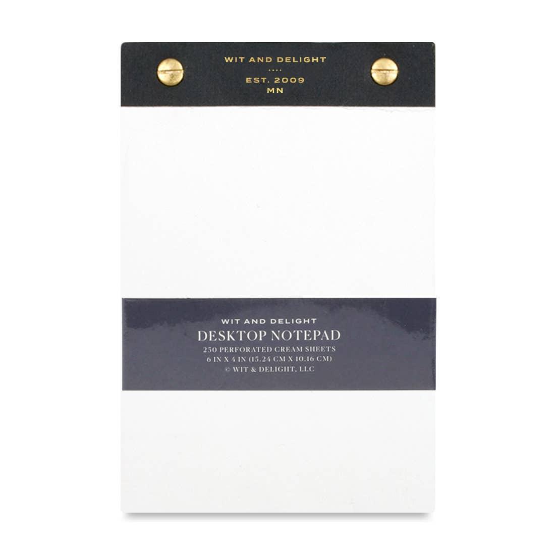 Wit & Delight - Desktop Notepad - Black - Poiemahomeco