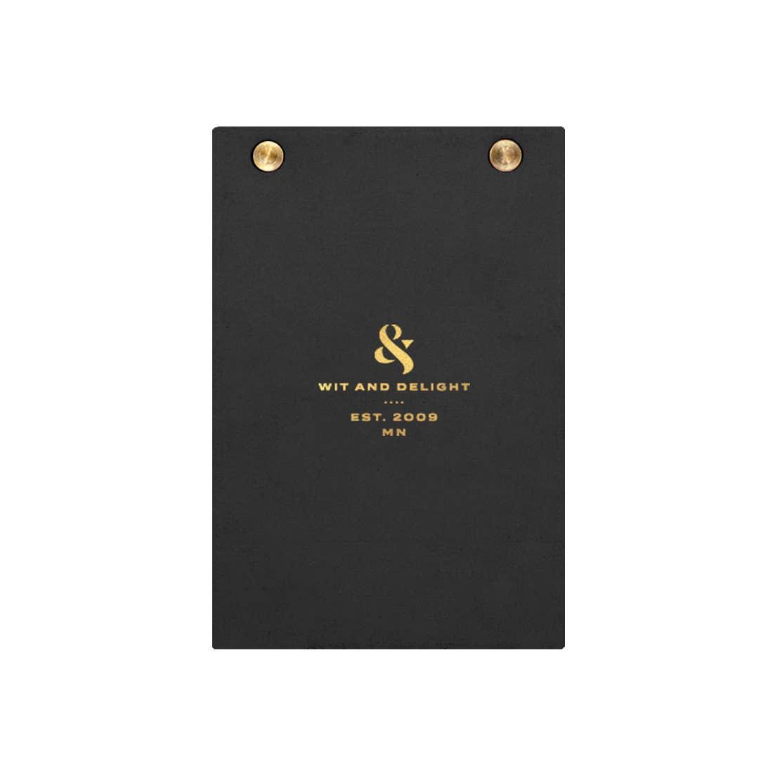 Wit & Delight - Desktop Notepad - Black - Poiemahomeco