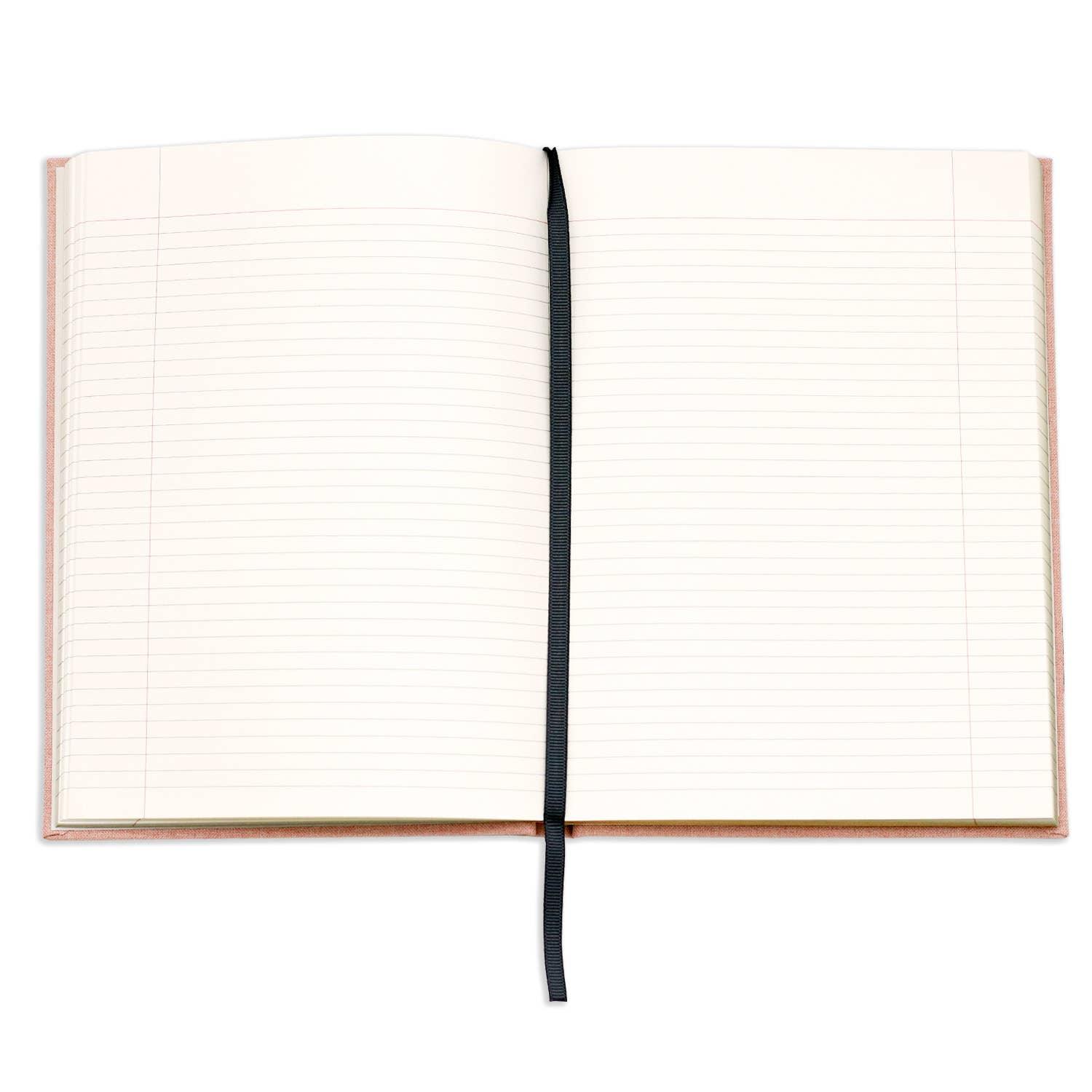 Wit & Delight - Pink Linen Note to Self Journal - Poiemahomeco