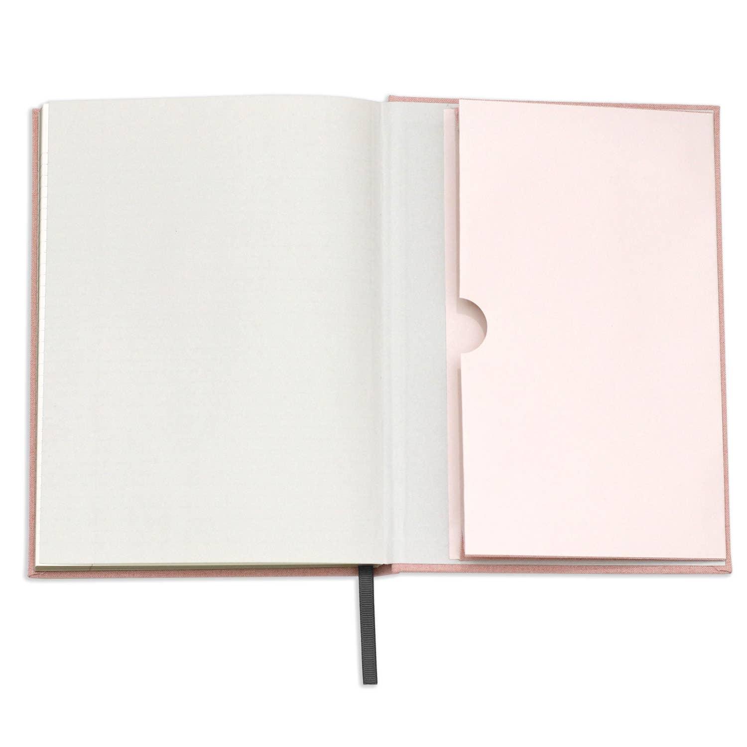 Wit & Delight - Pink Linen Note to Self Journal - Poiemahomeco
